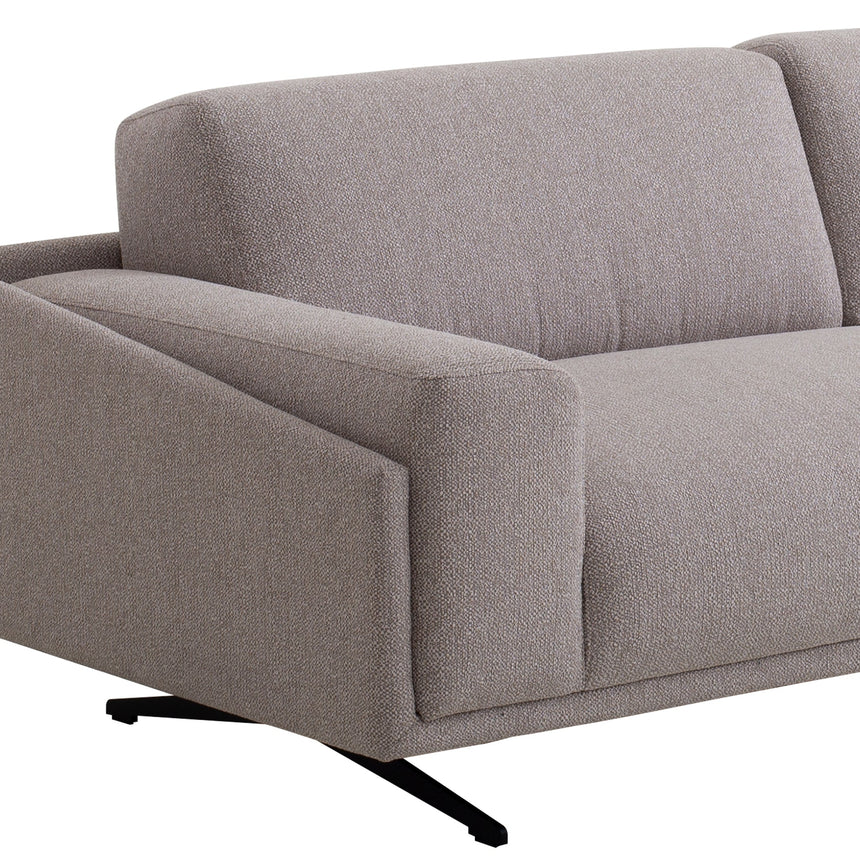 3 Seater Fabric Sofa - Dusty Grey - View 4