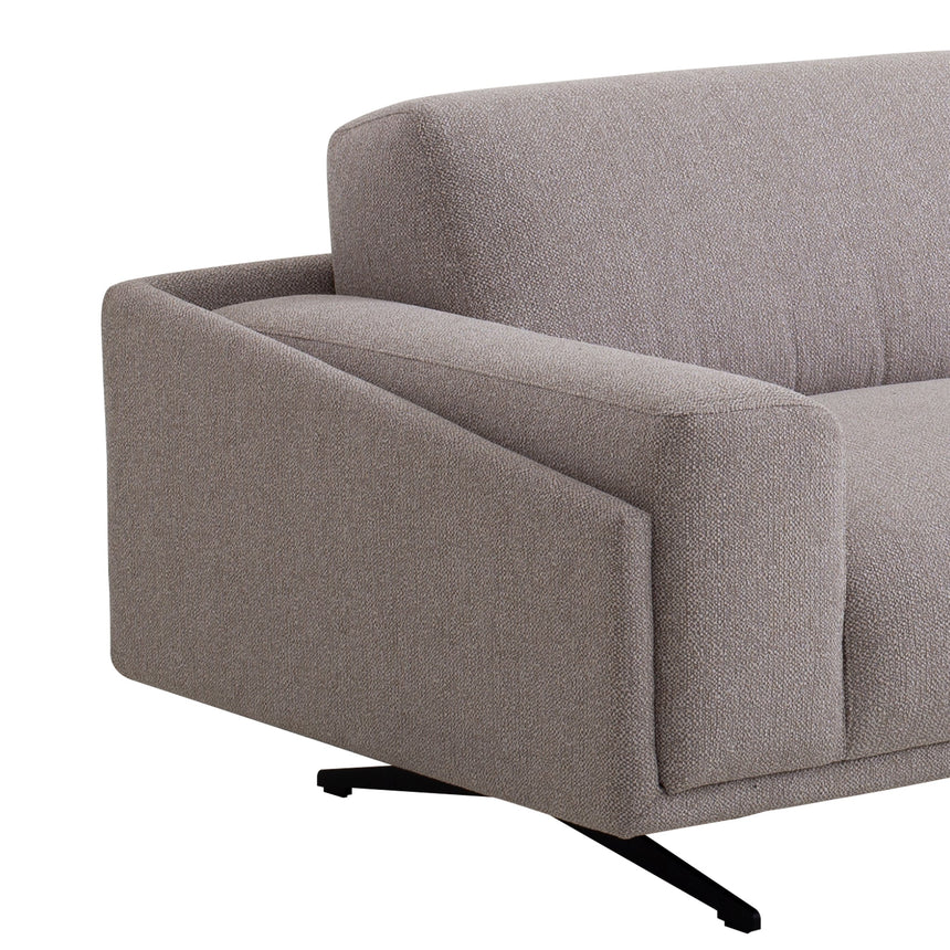 3 Seater Fabric Sofa - Dusty Grey - View 5