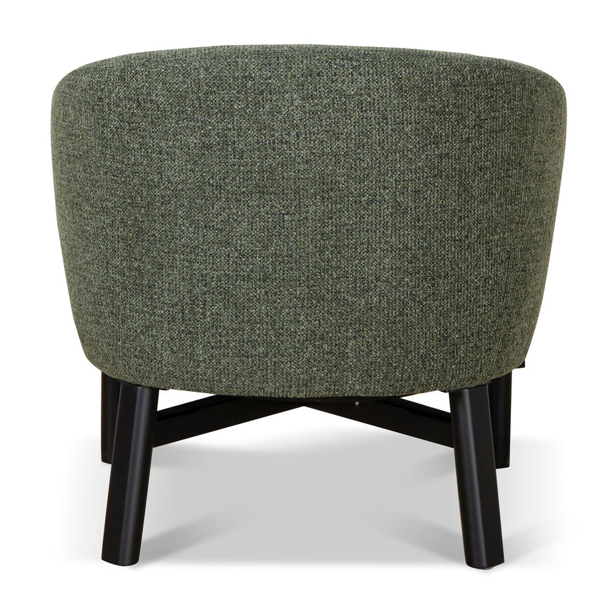 Fabric Armchair - Coral Dark Green - View 4