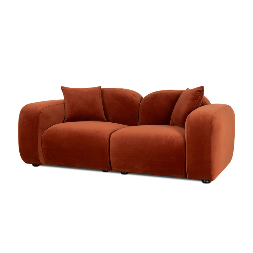 2 Seater Sofa - Umber Orange