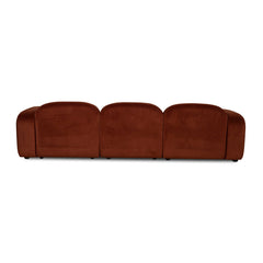 CLC10365-OLS 4 Seater Sofa - Umber Orange