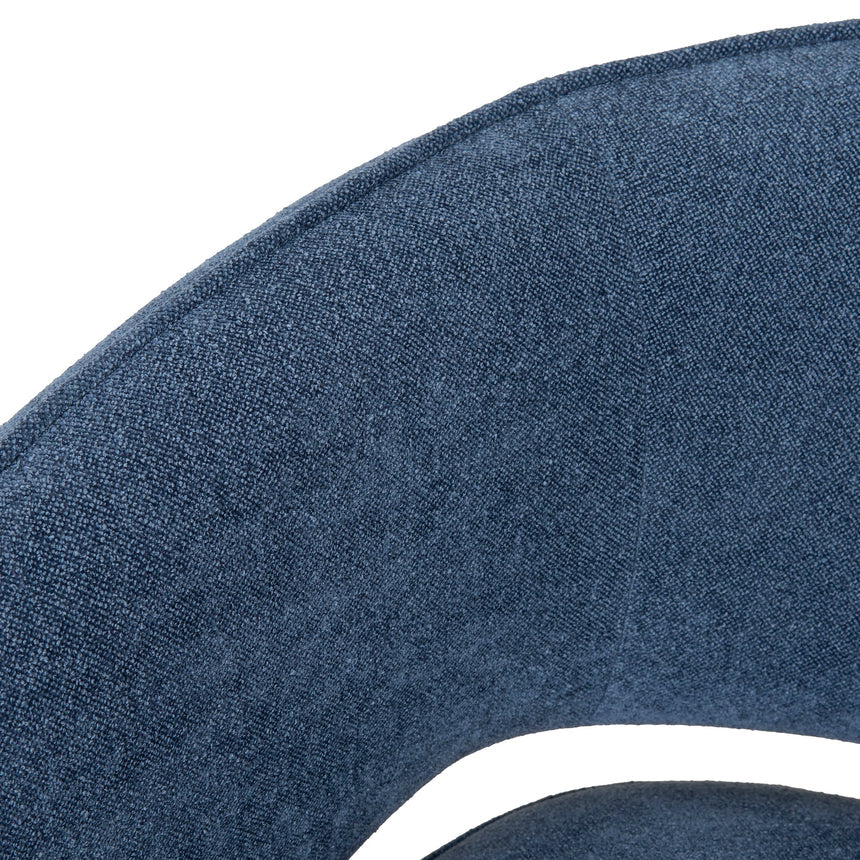 Fabric Armchair - Navy Blue - View 12