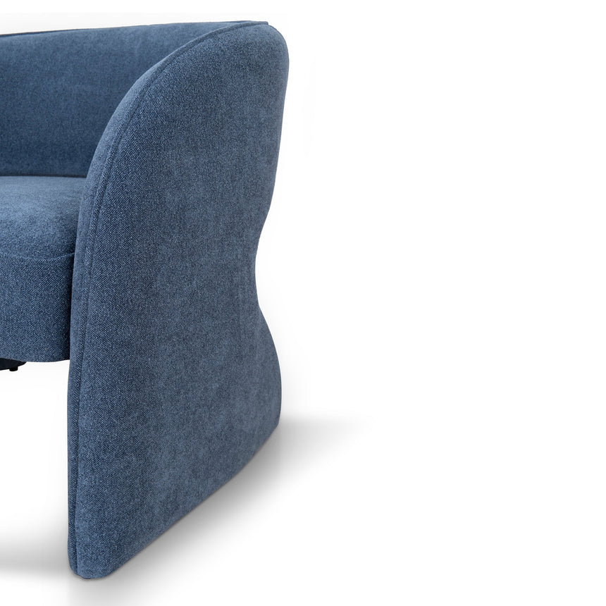 Fabric Armchair - Navy Blue - View 8