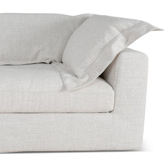 CLC10105-KSO 3 Seater Chaise Sofa - Pebble Beige