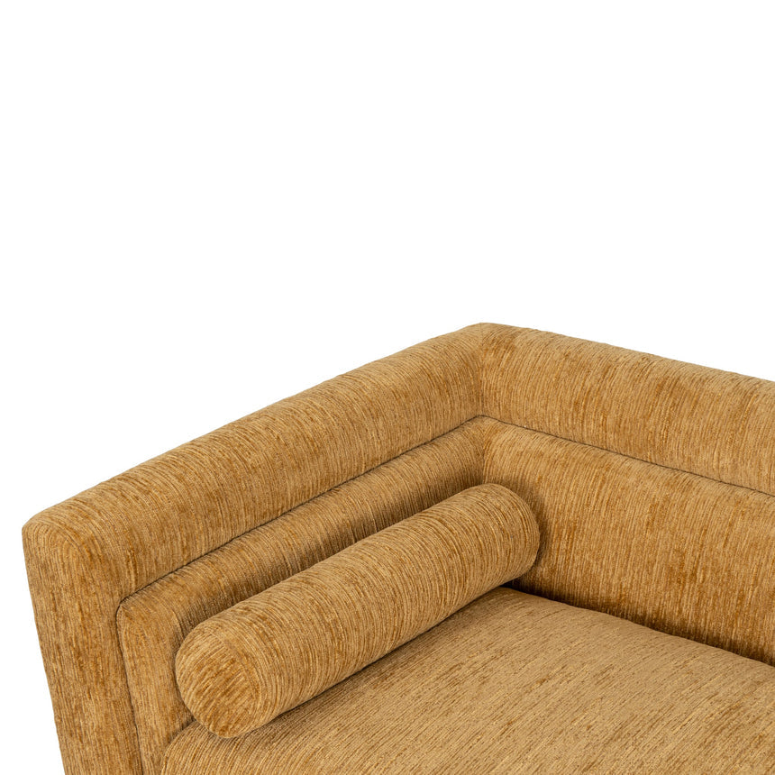 2 Seater Fabric Sofa - Yellow Sand - View 15