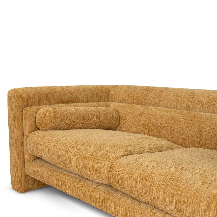 2 Seater Fabric Sofa - Yellow Sand - View 7