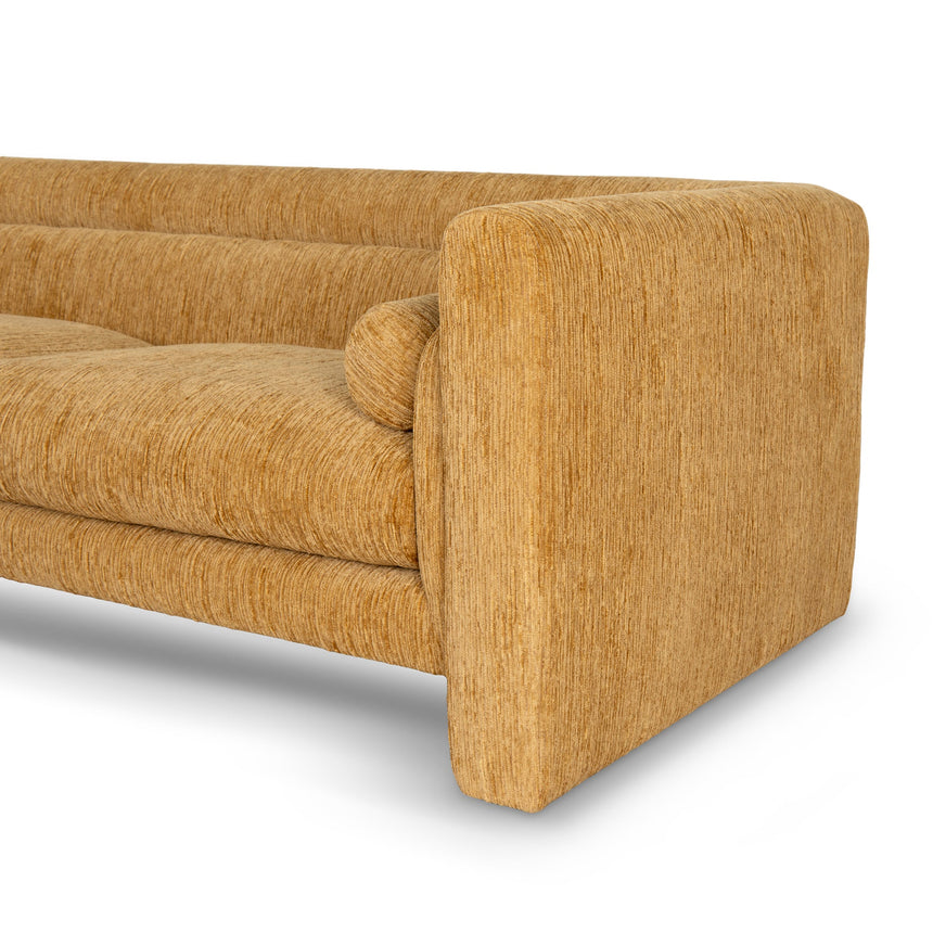 3 Seater Fabric Sofa - Yellow Sand - View 11