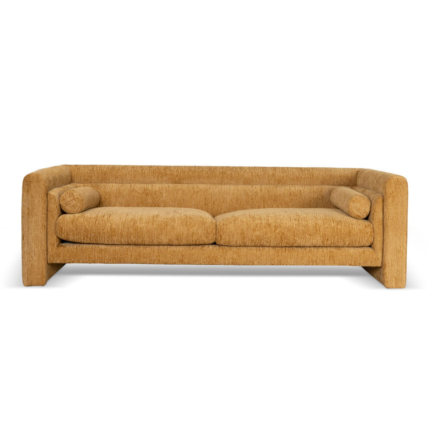 3 Seater Fabric Sofa - Yellow Sand - View 2
