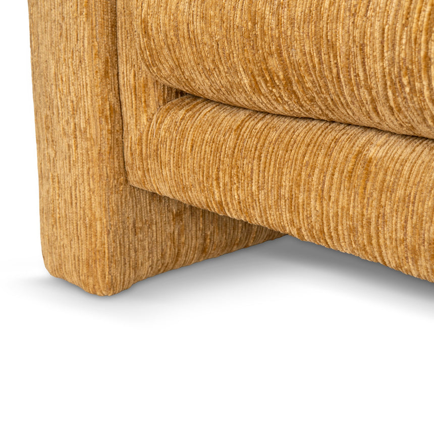 3 Seater Fabric Sofa - Yellow Sand - View 8