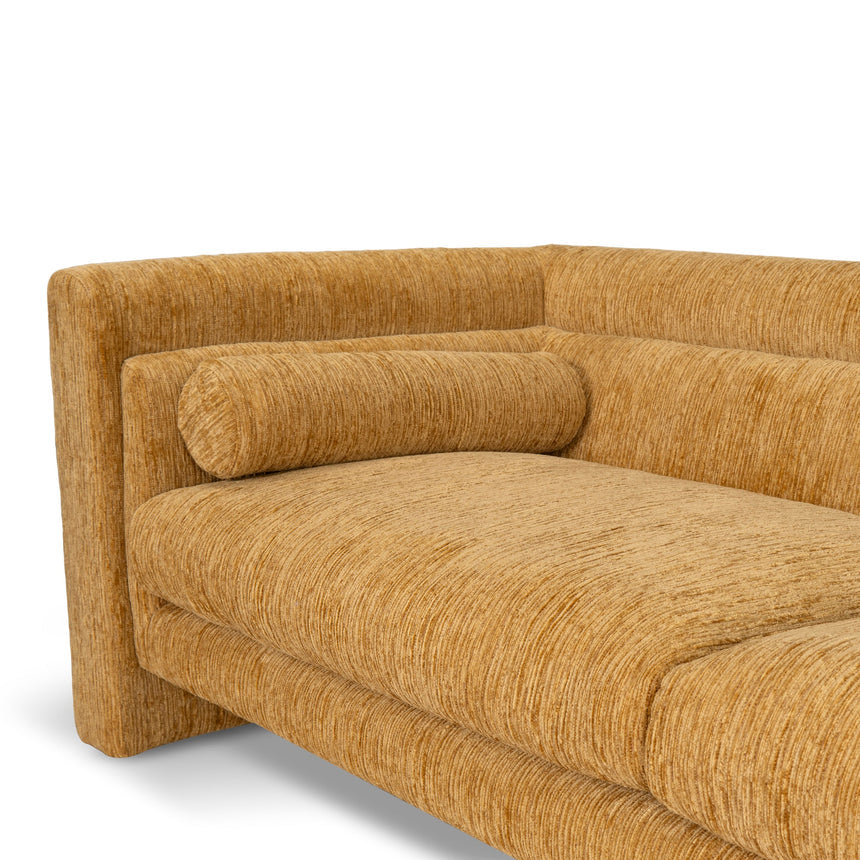 3 Seater Fabric Sofa - Yellow Sand - View 10