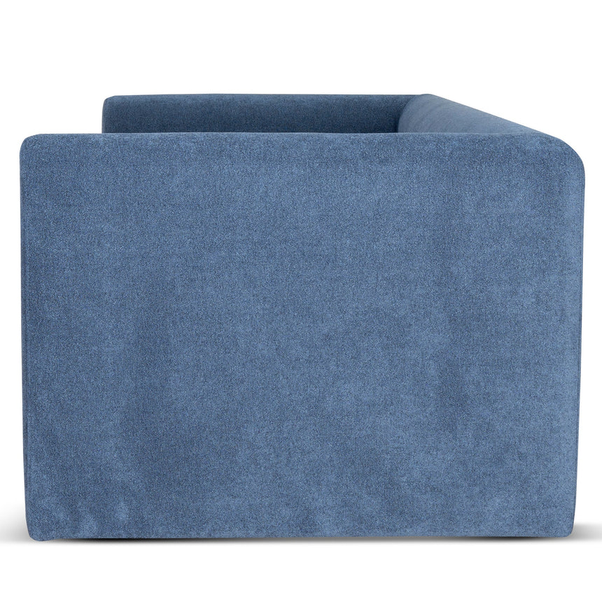 2 Seater Fabric Sofa - Navy Blue - View 5