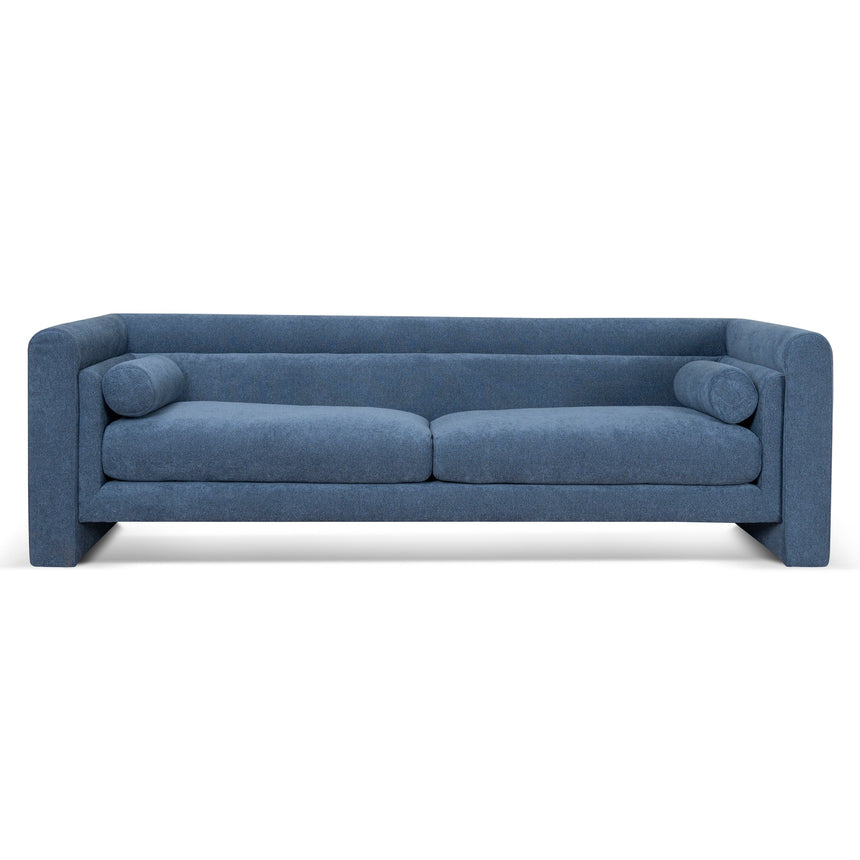3 Seater Fabric Sofa - Navy Blue - View 2