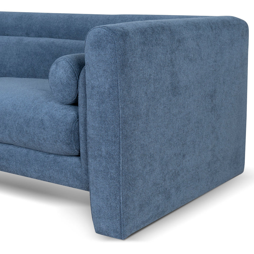 3 Seater Fabric Sofa - Navy Blue - View 6