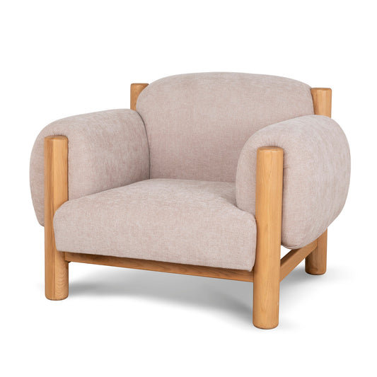 Natural Armchair | Nicki Blush | Myka Home