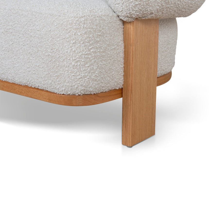 Armchair - Off White Boucle - View 13