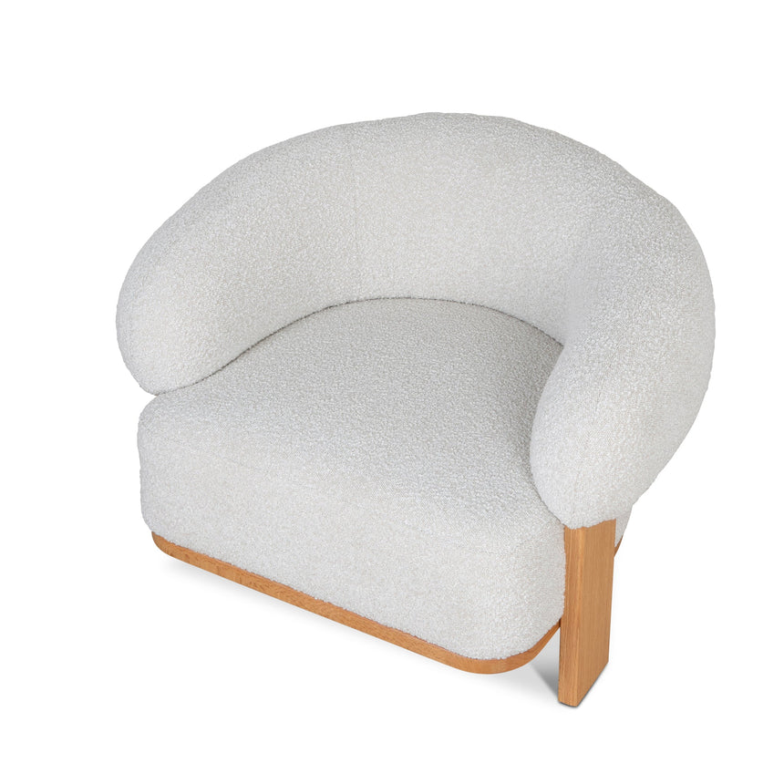 Armchair - Off White Boucle - View 6