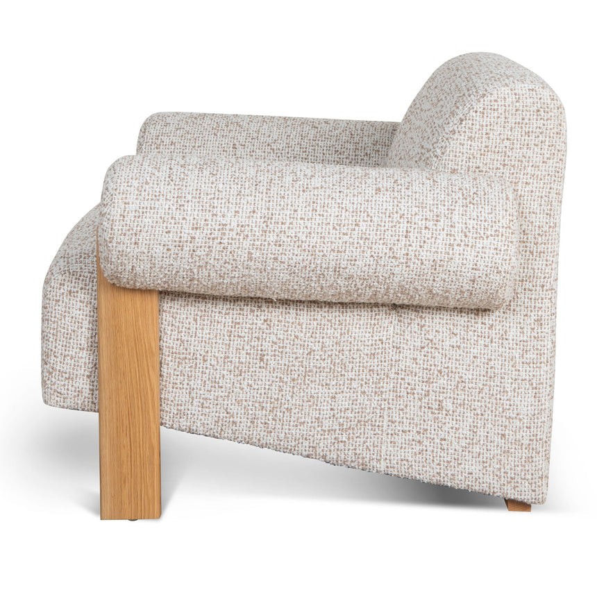 Fabric Armchair - Sand Beige - View 3