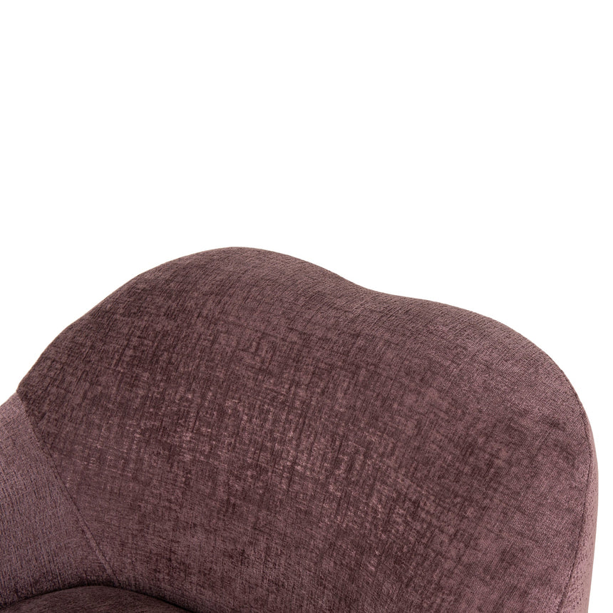Fabric Armchair - Plum - View 11