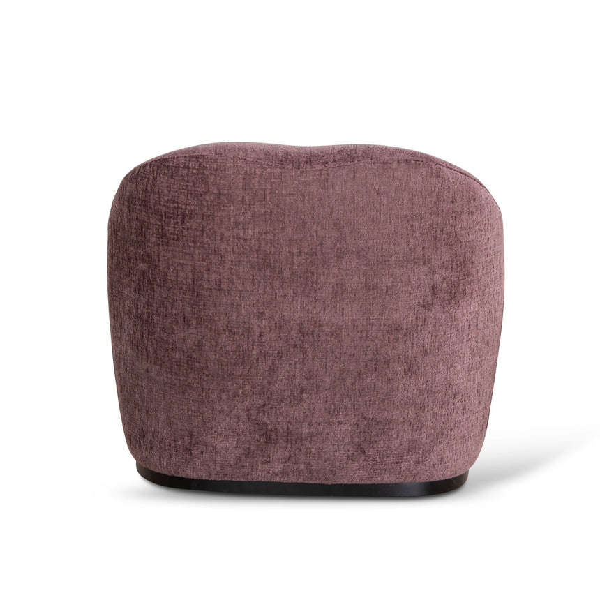 Fabric Armchair - Plum - View 5