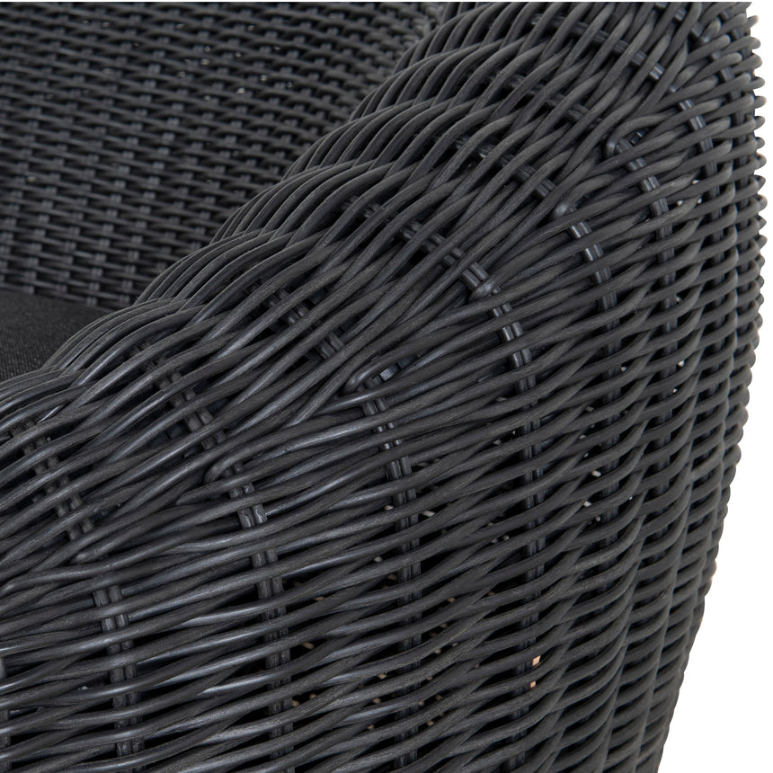 Outdoor Lounge Chair - Full Black - View 12
