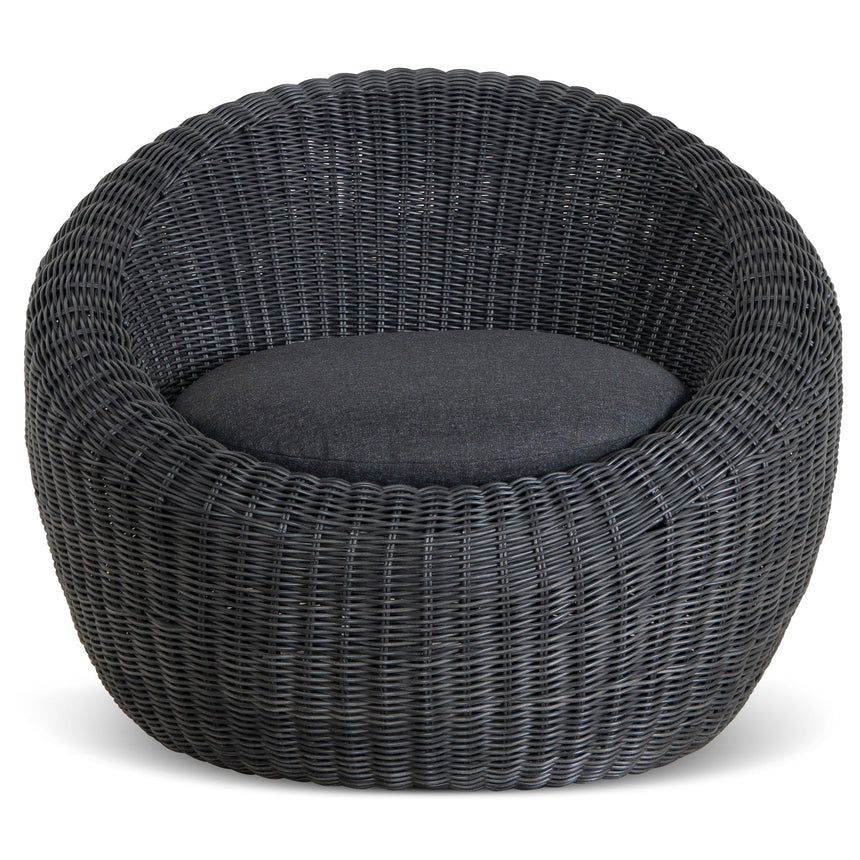 Outdoor Lounge Chair - Full Black - View 2