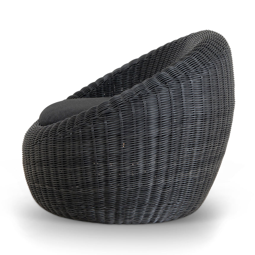 Outdoor Lounge Chair - Full Black - View 3