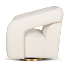 CLC10195-CA Swivel Armchair - White
