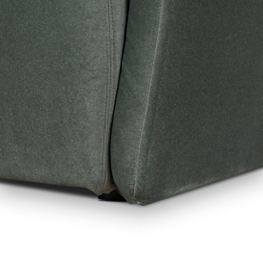 3 Seater Fabric Sofa - Burnt Green - View 13