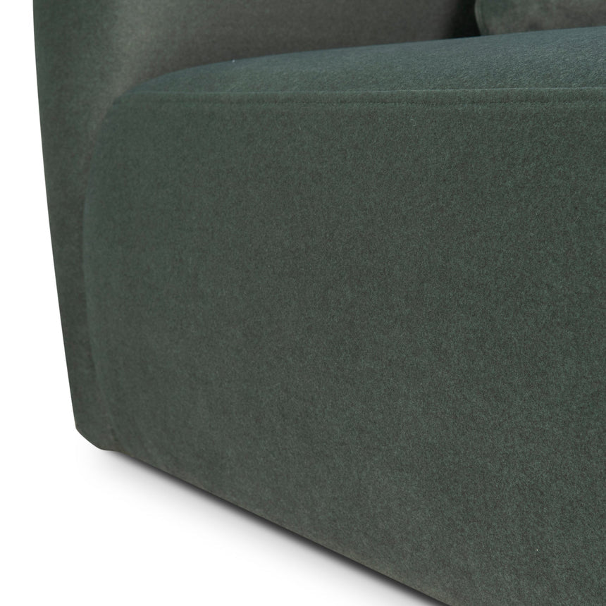 3 Seater Fabric Sofa - Burnt Green - View 14