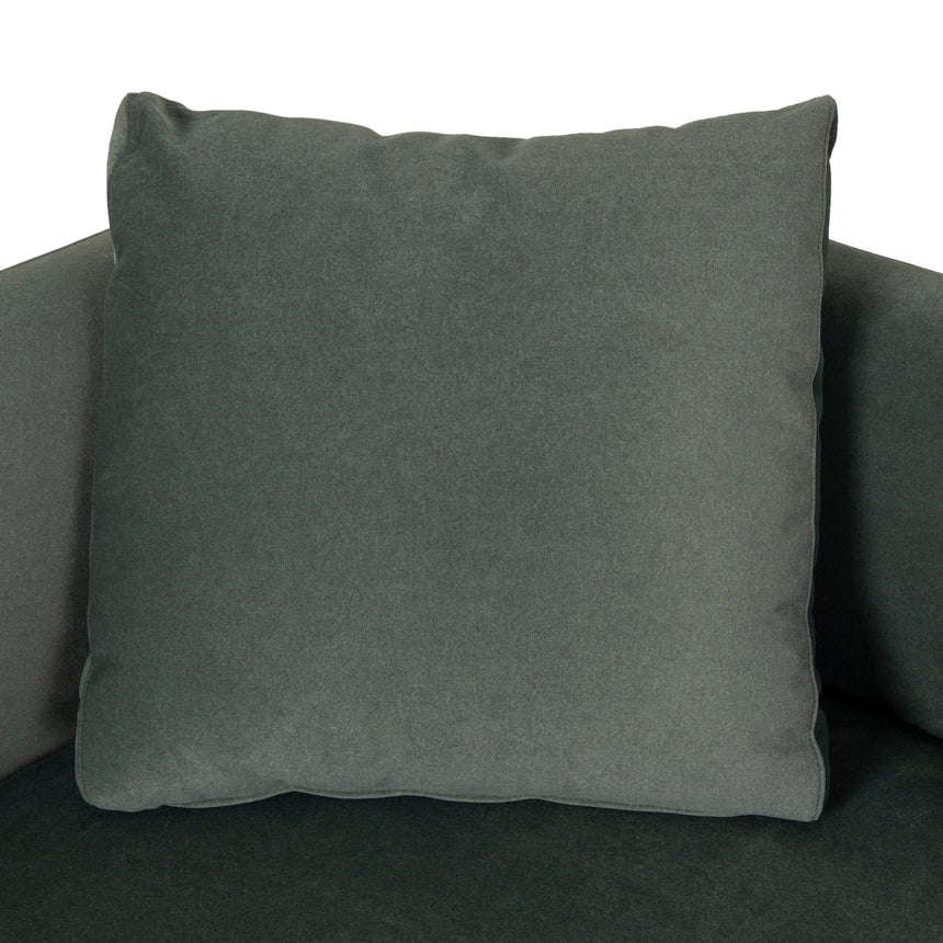 3 Seater Fabric Sofa - Burnt Green - View 15