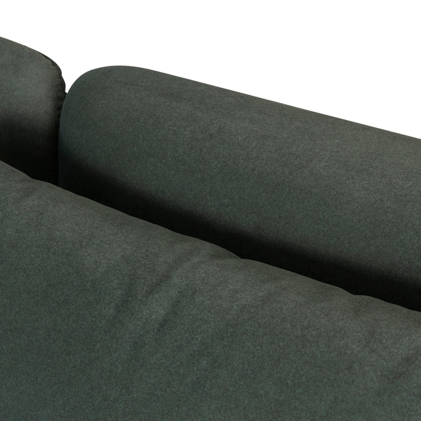 3 Seater Fabric Sofa - Burnt Green - View 17