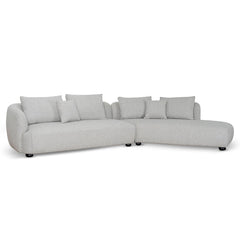 CLC10203-CA 3 Seater Right Chaise Sofa - Clay Grey