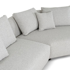 CLC10203-CA 3 Seater Right Chaise Sofa - Clay Grey