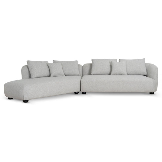 3 Seater Left Chaise Sofa | Clay Grey | Myka Home