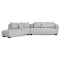 3 Seater Left Chaise Sofa | Clay Grey | Myka Home