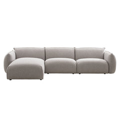 CLC10238-IG 3 Seater Left Chaise Sofa - Clay Grey