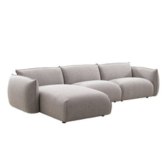 CLC10238-IG 3 Seater Left Chaise Sofa - Clay Grey