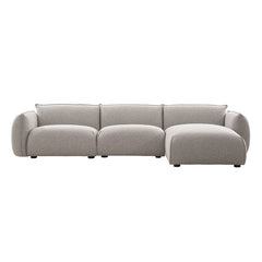 CLC10239-IG 3 Seater Right Chaise Sofa - Clay Grey