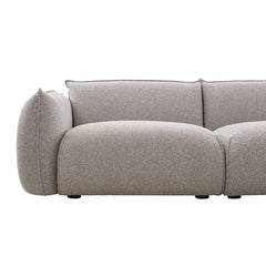 CLC10239-IG 3 Seater Right Chaise Sofa - Clay Grey