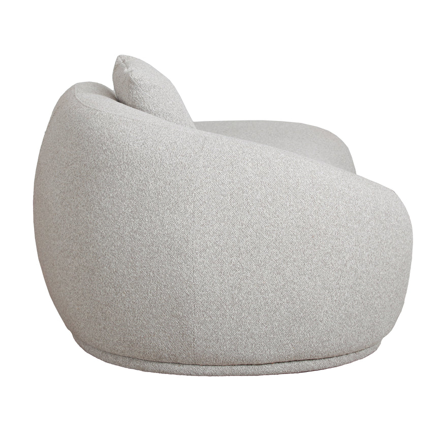 3 Seater Fabric Sofa - Clay Grey - View 2