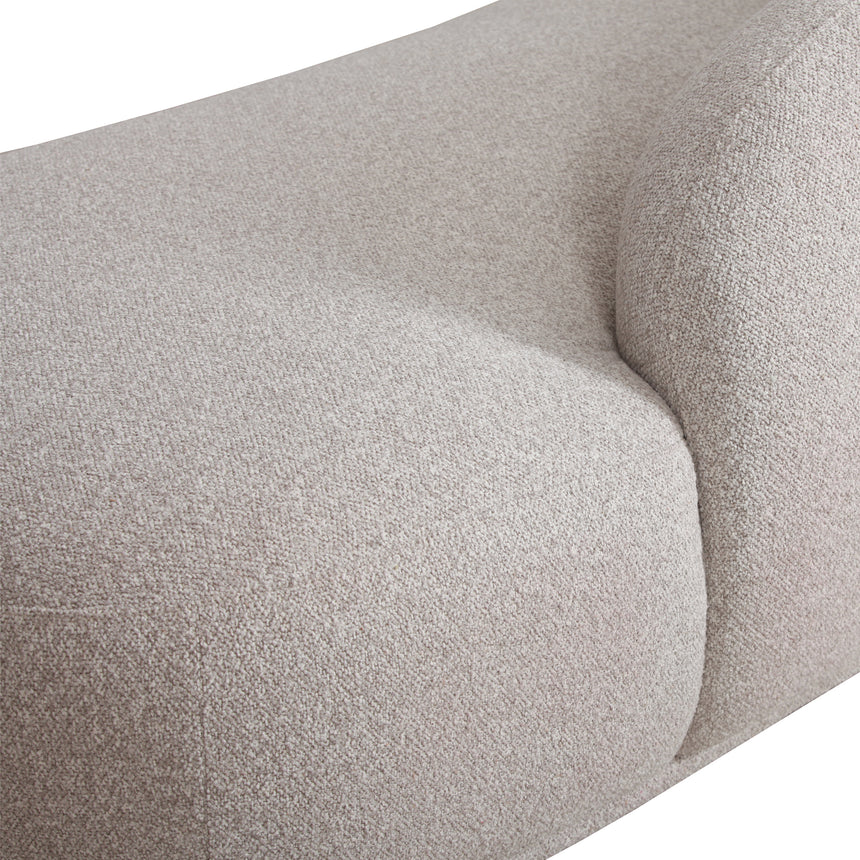 3 Seater Fabric Sofa - Clay Grey - View 5