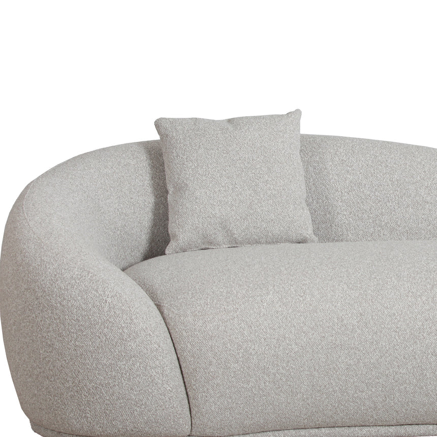 3 Seater Fabric Sofa - Clay Grey - View 7