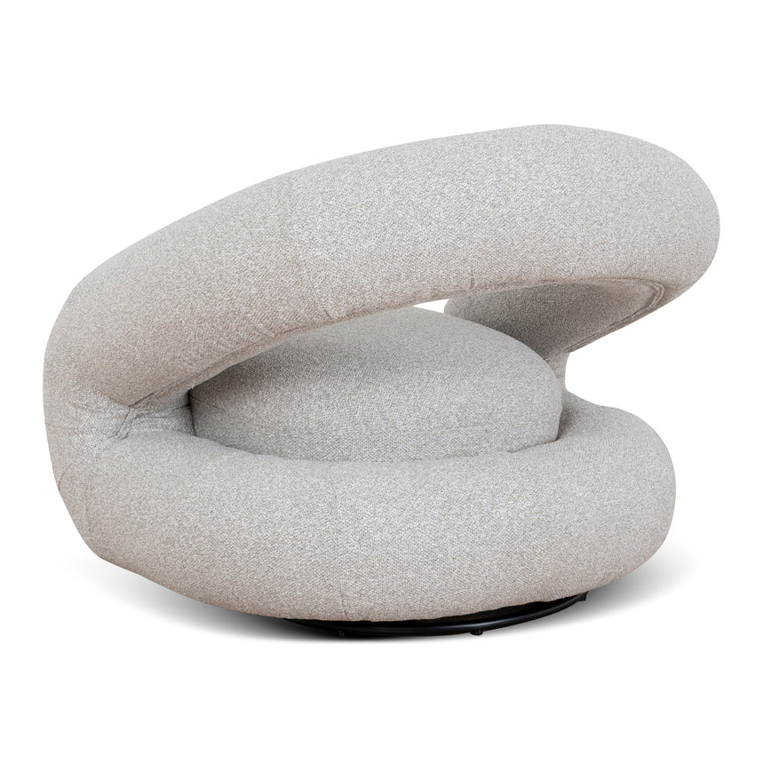 Swivel Armchair - Clay Grey - View 4