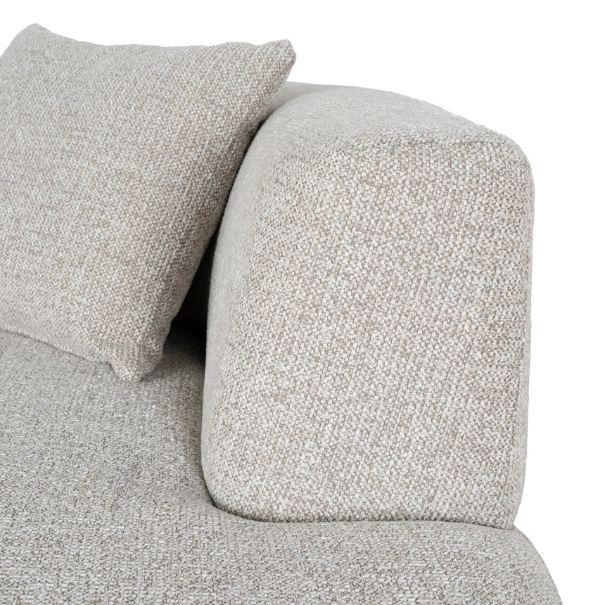 Modular Right Chaise Sofa - Coral Natural Linen - View 12