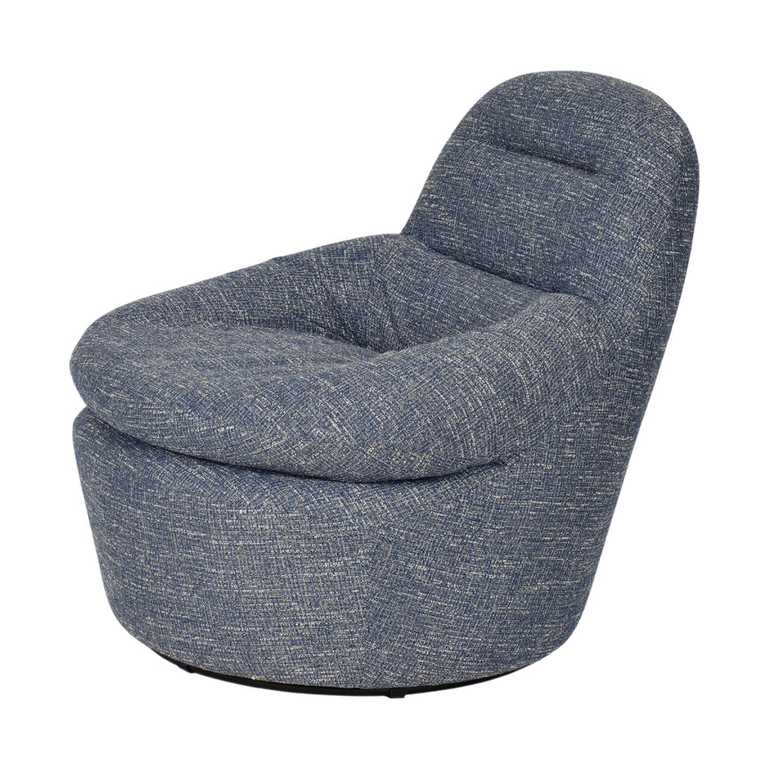 Swivel Lounge Chair - Prussian Blue - View 3