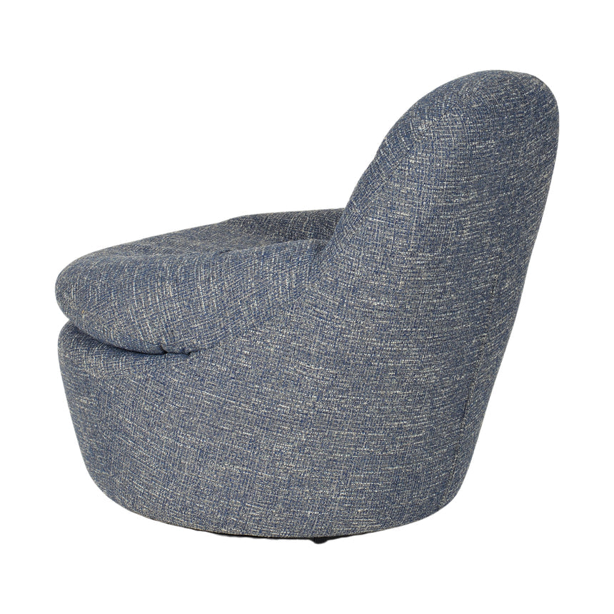 Swivel Lounge Chair - Prussian Blue - View 5