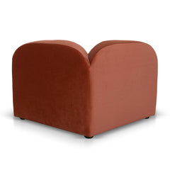 Corner Option For 4 Seater Sofa | Burnt Maroon | Myka Home
