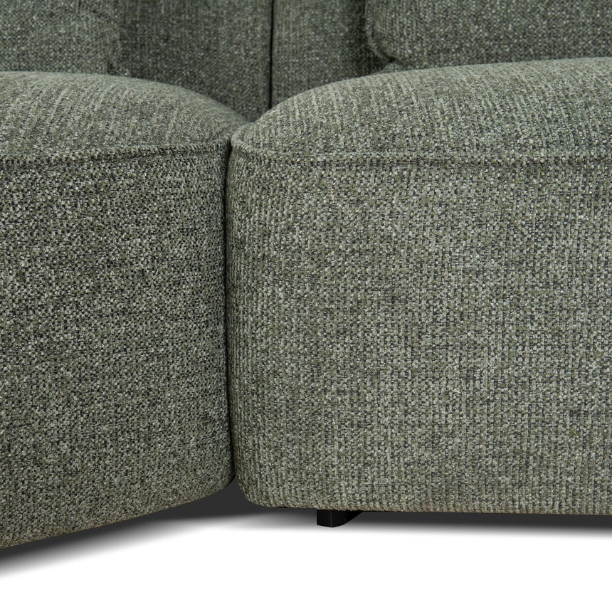 Left Chaise Sofa - Coral Dark Green - View 8