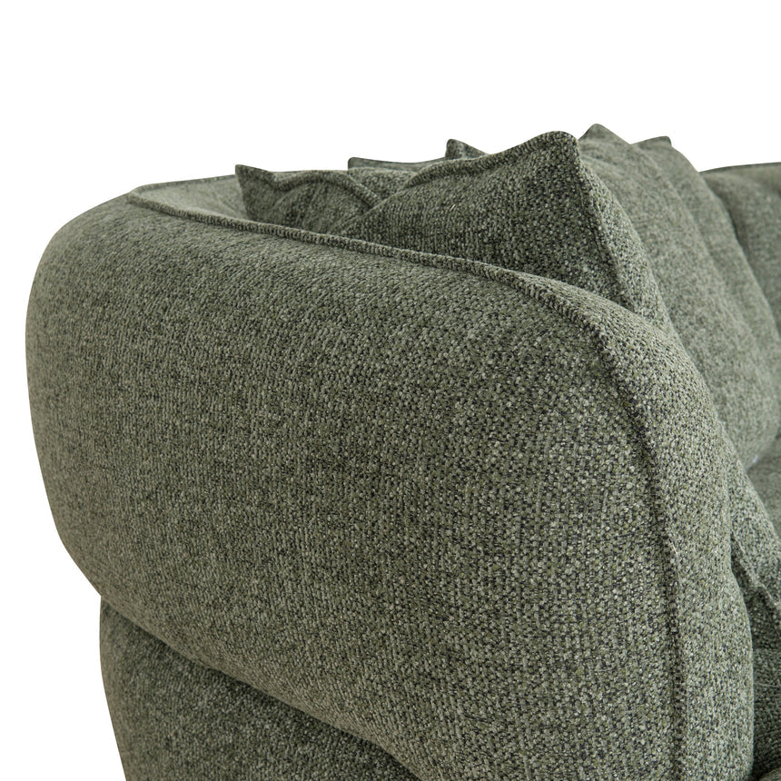 Left Chaise Sofa - Coral Dark Green - View 9