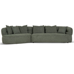 CLC10374-KJ Left Chaise Sofa - Coral Dark Green